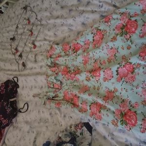 Floral spaghetti strap dress